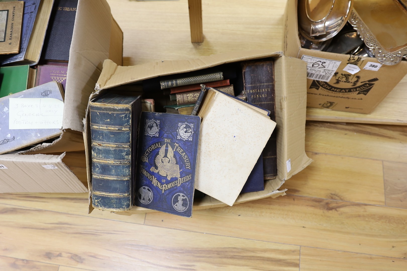 Three boxes of poetry and general books